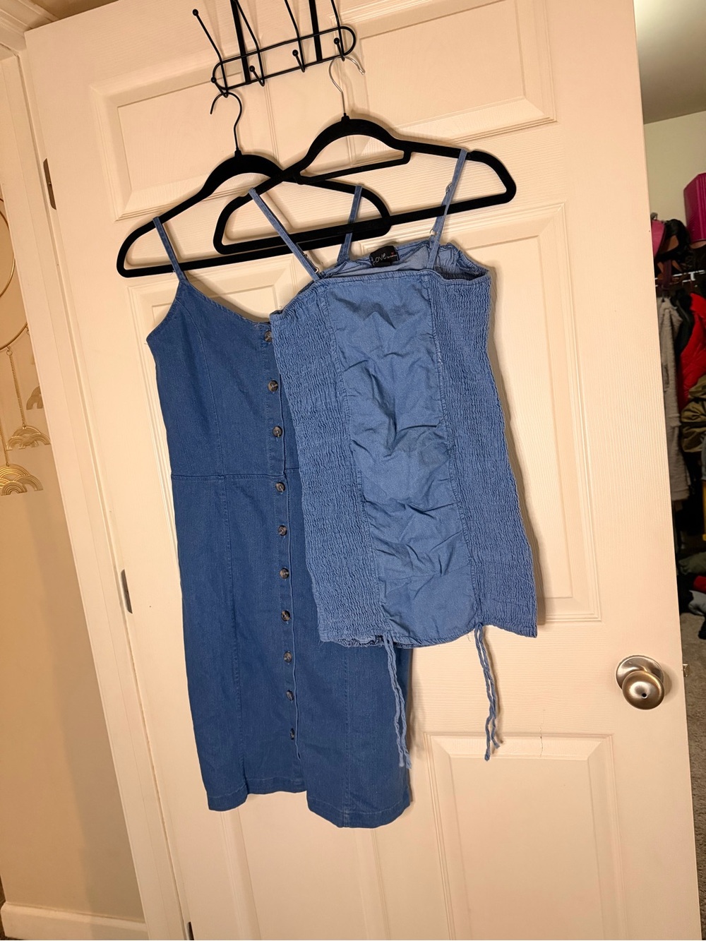 Love by Chesley Women’s Denim Dress Bundle – Size Small – 2 Piece Lot